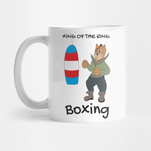 Funny cat boxer Mug